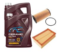 FEBI Controllo Set 10L MANNOL Ceramic 5W-40 Per Nissan Qashqai +2 I 2.0 dCi