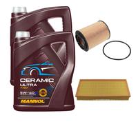 FEBI Controllo Set 10L MANNOL Ceramic 5W-40 Per VW Touareg 3.2 V6 4.2 V8