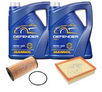 Febi Controllo Set 10L mannol Defender 10W-40 per Opel Movano Scatola X70