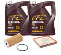 Febi Controllo Set 10L mannol Diesel Tdi 5W-30 per Opel Vivaro Cassone