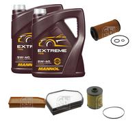 FEBI Controllo Set 10L MANNOL Extreme 5W-40 Per Mercedes-Benz E-Klasse
