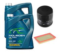 FEBI Controllo Set 10L MANNOL MOLIBDENO ULTRA 5W-30 Per Nissan Note 1.6 NV200