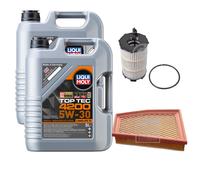 Febi Controllo Set 10L Motore Liqui Moly Top Tec 4200 5W-30 per Audi A5 8T3