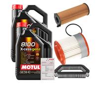 FEBI Controllo Set 10L MOTUL 8100 X-CESS 5W-40 Per Audi A8 3.0 TDI Quattro