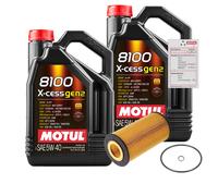 FEBI Controllo Set 10L MOTUL 8100 X-CESS 5W-40 Per Audi A8 4.2 Quattro 3.7