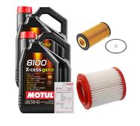 FEBI Controllo Set 10L MOTUL 8100 X-CESS 5W-40 Per Audi A8 4.2 Quattro 3.7