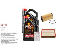 FEBI Controllo Set 10L MOTUL 8100 X-CESS 5W-40 Per BMW 7 Serie 740i iL 735i