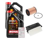 FEBI Controllo Set 10L MOTUL 8100 X-CESS 5W-40 Per Mercedes-Benz C-Klasse