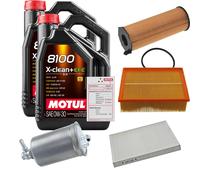 FEBI Controllo Set 10L MOTUL 8100 X-CLEAN 0W-30 Per Audi A4 Avant 2.7 TDI