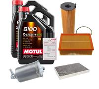 FEBI Controllo Set 10L MOTUL 8100 X-CLEAN 0W-30 Per Audi A4 Cabriolet 3.0