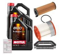 FEBI Controllo Set 10L MOTUL 8100 X-CLEAN 0W-30 Per Audi A8 3.0 TDI Quattro