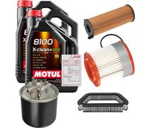 FEBI Controllo Set 10L MOTUL 8100 X-CLEAN 0W-30 Per Audi A8 3.0 TDI Quattro