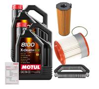 FEBI Controllo Set 10L MOTUL 8100 X-CLEAN 0W-30 Per Audi A8 3.0 TDI Quattro