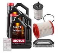 FEBI Controllo Set 10L MOTUL 8100 X-CLEAN 0W-30 Per Audi A8 4.2 FSI Quattro