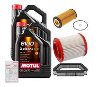 FEBI Controllo Set 10L MOTUL 8100 X-CLEAN 0W-30 Per Audi A8 4.2 Quattro 3.7