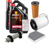 FEBI Controllo Set 10L MOTUL 8100 X-CLEAN 0W-30 Per Audi A8 4.2 TDI Quattro
