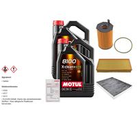 FEBI Controllo Set 10L MOTUL 8100 X-CLEAN 0W-30 Per Audi Q7 3.0 TDI Quattro