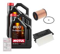 FEBI Controllo Set 10L MOTUL 8100 X-CLEAN 0W-30 Per Mercedes-Benz GLE 350 D