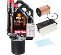 FEBI Controllo Set 10L MOTUL 8100 X-CLEAN 0W-30 Per Mercedes-Benz GLE 350 D