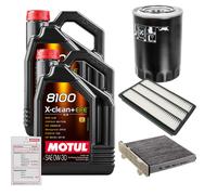 FEBI Controllo Set 10L MOTUL 8100 X-CLEAN 0W-30 Per Mitsubishi Pajero IV 3.2