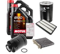 FEBI Controllo Set 10L MOTUL 8100 X-CLEAN 0W-30 Per Mitsubishi Pajero IV 3.2