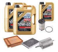 Febi Controllo Set 11L Liqui Moly 10W-40 Bassa Visciosità per Audi A4 Cabriolet