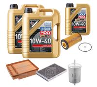 FEBI Controllo Set 11L LIQUI MOLY 10W-40 Leichtlauf Per Audi A4 Avant 8E5
