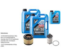 Febi Controllo Set 11L Liqui Moly 5W-30 da Molto Tempo Alto Tech. per Audi A6