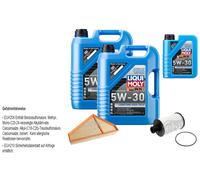 Febi Controllo Set 11L Liqui Moly 5W-30 da Molto Tempo High-Tech per Jaguar
