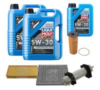 FEBI Controllo Set 11L LIQUI MOLY 5W-30 Longtime High Tech Per Audi Q7 4LB