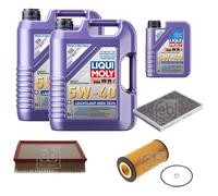 FEBI Controllo Set 11L LIQUI MOLY 5W-40 Leichtlauf High Tech Per Audi Allroad