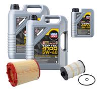 FEBI Controllo Set 11L LIQUI MOLY TOP TEC 4100 5W-40 Per Audi A6 Avant 4G5