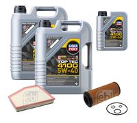Febi Controllo Set 11L Liqui Moly Top Tec 4100 5W-40 per BMW 5er Touring E61