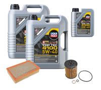 FEBI Controllo Set 11L LIQUI MOLY TOP TEC 4100 5W-40 Per BMW 7 Serie E65 E66