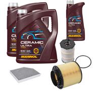 FEBI Controllo Set 11L MANNOL Ceramic 5W-40 Per Audi A5 S5 Quattro
