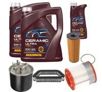 FEBI Controllo Set 11L MANNOL Ceramic 5W-40 Per Audi A8 3.0 TDI Quattro