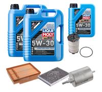 Febi Controllo Set 11L Motore Liqui Moly 5W-30 da Molto Tempo Alto Tech per Audi