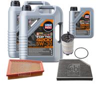 Febi Controllo Set 11L Motore Liqui Moly Top Tec 4200 5W-30 per Audi A5 8T3
