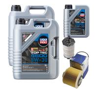 Febi Controllo Set 11L Motore Liqui Moly Top Tec 4600 5W-30 per . Audi A6