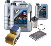 Febi Controllo Set 11L Motore Liqui Moly Top Tec 4600 5W-30 per di Audi A6