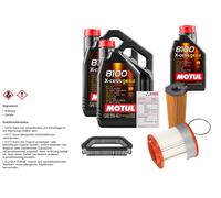 Febi Controllo Set 11L Motul 8100 x-Cess 5W-40 per Audi A8 3.0 Tdi di Quattro