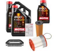 FEBI Controllo Set 11L MOTUL 8100 X-CESS 5W-40 Per Audi A8 3.0 TDI QUATTRO