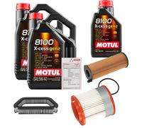 FEBI Controllo Set 11L MOTUL 8100 X-CESS 5W-40 Per Audi A8 3.0 TDI QUATTRO
