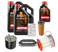 FEBI Controllo Set 11L MOTUL 8100 X-CESS 5W-40 Per Audi A8 3.0 TDI QUATTRO