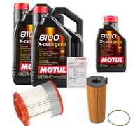 FEBI Controllo Set 11L MOTUL 8100 X-CESS 5W-40 Per Audi A8 3.0 TDI QUATTRO