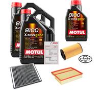 FEBI Controllo Set 11L MOTUL 8100 X-CESS 5W-40 Per Mercedes-Benz M-Klasse ML