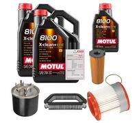 FEBI Controllo Set 11L MOTUL 8100 X-CLEAN 0W-30 Per Audi A8 3.0 TDI Quattro