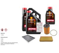 FEBI Controllo Set 11L MOTUL 8100 X-CLEAN 0W-30 Per Audi Q7 3.0 TDI QUATTRO
