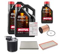 Febi Controllo Set 11L Motul 8100 x-Pulire 0W-30 per Mercedes-Benz/