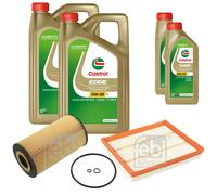 FEBI Controllo set 12L Castrol BORDO TITANIO FST 5W-30 LL per Mercedes-Benz